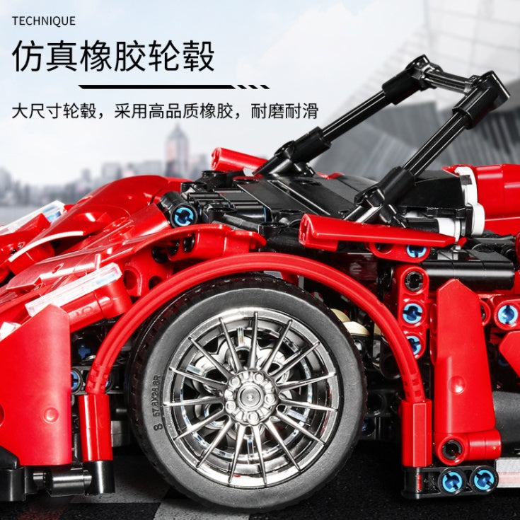 SY 8606 1213pcs Juggernaut Frenzy-Bugatti 1:14 Building Block Toy From China