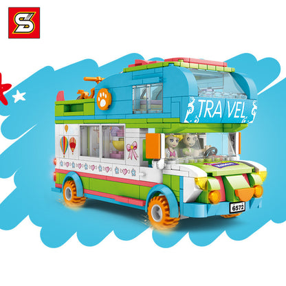 SY6572 S-girl Series Beach Camping Car Building Blocks 433Ppcs Toy From China