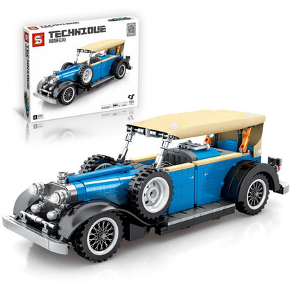 SY8400 785pcs  Lin Nii KB Retro Pull Back Sports Car Accumulated Hurricane Series Building Blocks Toy Ship From China