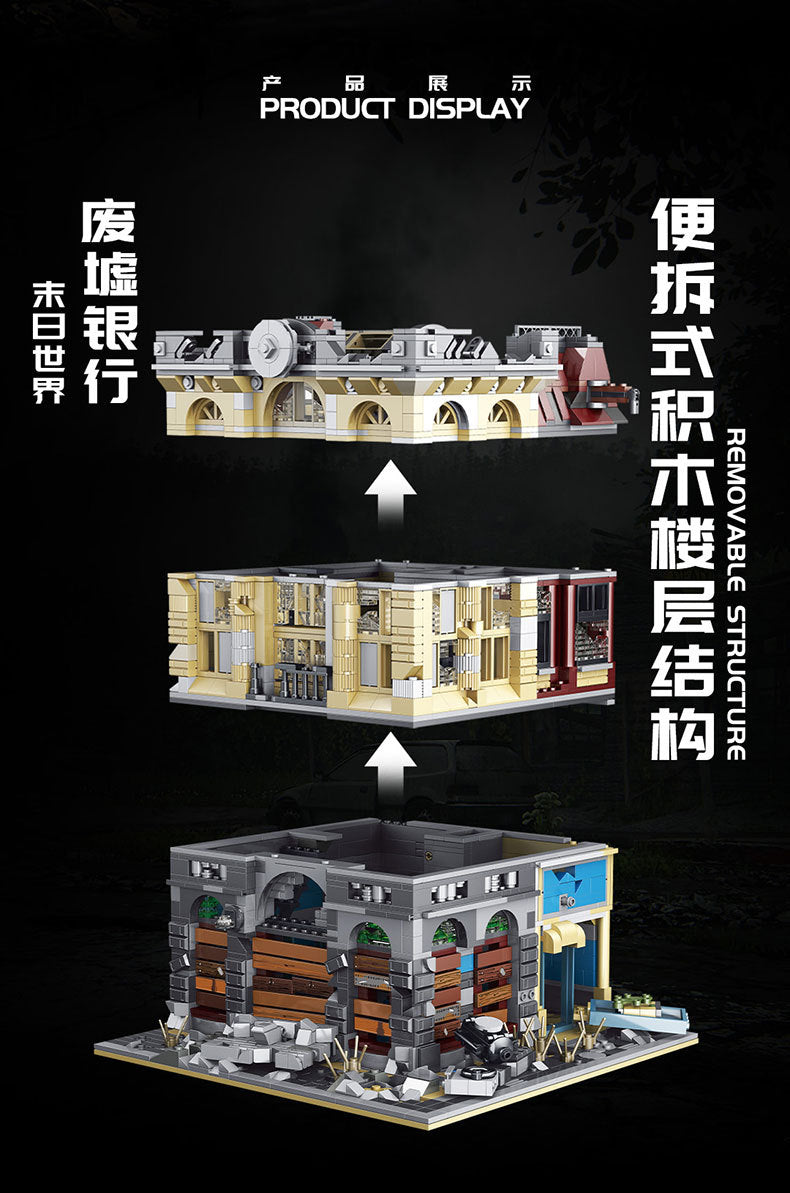 Super18K K126 Brick Bank Apocalypse Version Creator MOC Bricks Toy from China