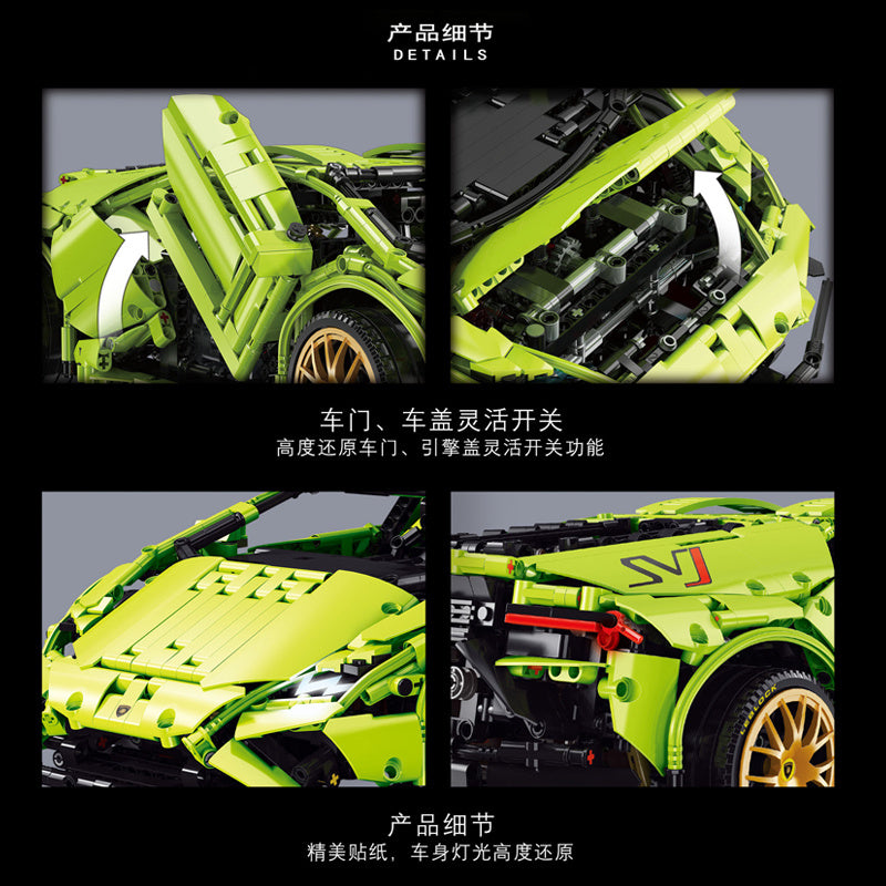 Super18K K132 Technic ‘Lamborghini’ Hurricane building blocks 2285pcs bricks Toys For Gift from China
