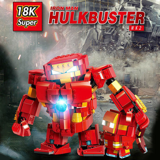 Super18K K88 HulkBuster Brickheadz Steel Robots Big Boy Hero Series from China