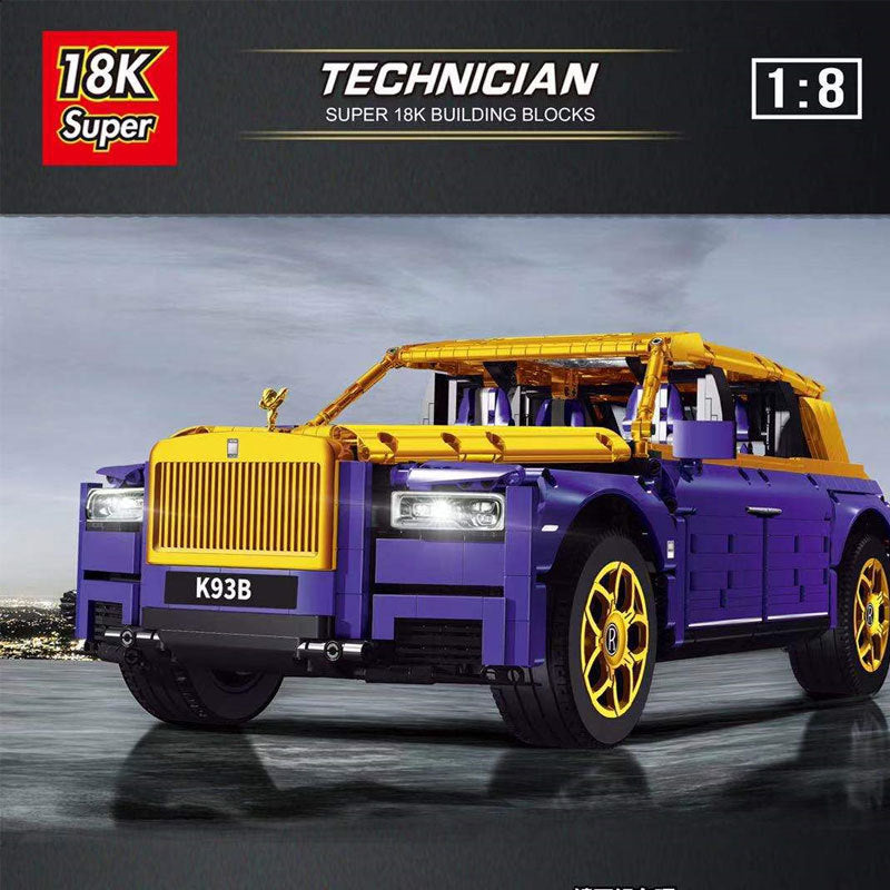 Super18K K93B Super 18K Rolls-Royce Cullinan Purple Super Car Building Blocks 3161pcs Bricks From China