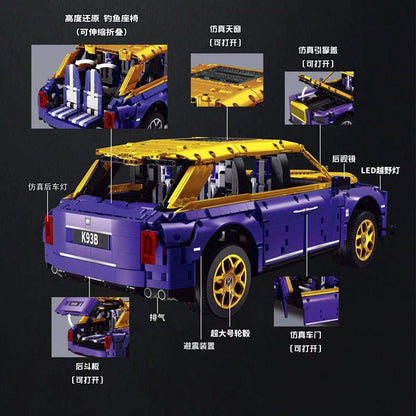 Super18K K93B Super 18K Rolls-Royce Cullinan Purple Super Car Building Blocks 3161pcs Bricks From China
