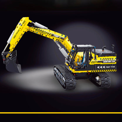 T4001 Mechanical engineering vehicle series Excavator 2068PCS building block Ship From China
