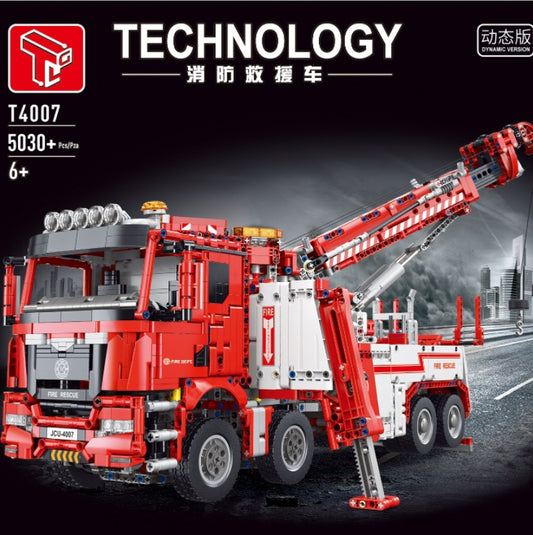 T4007 5030pcs Fire rescue vehicle remote control electric building block toy Ship From China