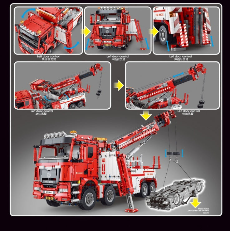 T4007 5030pcs Fire rescue vehicle remote control electric building block toy Ship From China