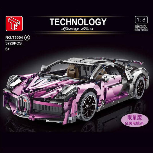 T5004A Bugatti Divo Purple Bugatti Sports Car Model Car Children Assembled Building Block Toy Ship From China.