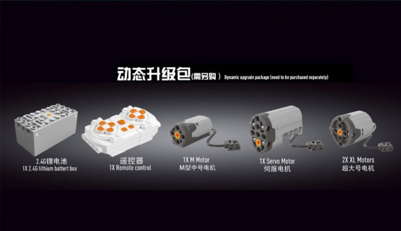 T5010AB blue green purple "Wrangler" off-road vehicle remote control car 2680pcs building block toy Ship From China