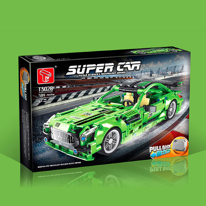 TAIGAOLE T3028 Technic Cool green super car model building blocks 589pcs bricks toy gift ship from China.