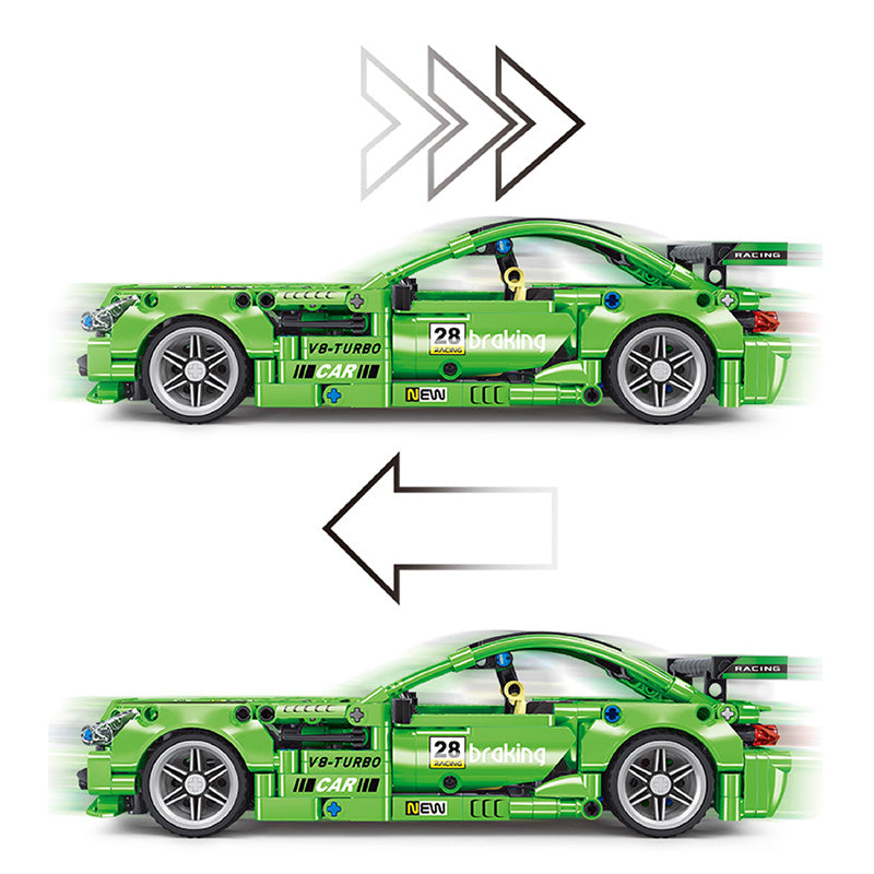 TAIGAOLE T3028 Technic Cool green super car model building blocks 589pcs bricks toy gift ship from China.