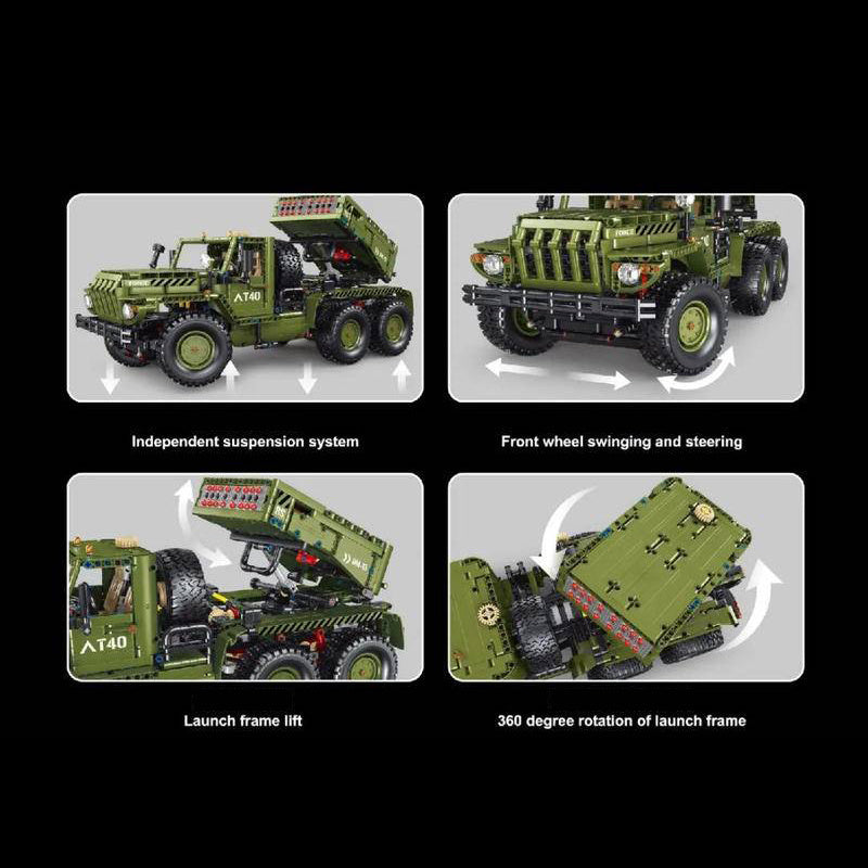 TAIGAOLE T4011 Technic Millitary Blocks Rocket Launcher Car Building Blocks 2268pcs Bricks Toys From China.