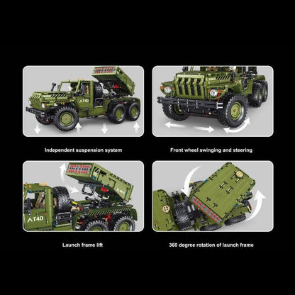 TAIGAOLE T4011 Technic Millitary Blocks Rocket Launcher Car Building Blocks 2268pcs Bricks Toys From China.