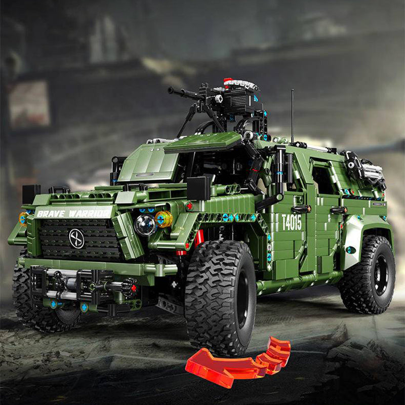 TAIGAOLE T4015 Technic Moc 1:8 WARRIOR CAR Building Blocks Dynamic version 3175pcs Bricks Toys From China Delivery.