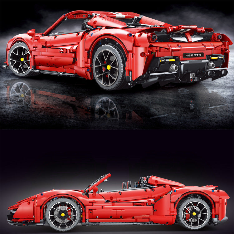 TAIGAOLE T5005 High-Tech Series Master Sports Car Red 1:8 Building Block Model 3608pcs Bricks Ship From China