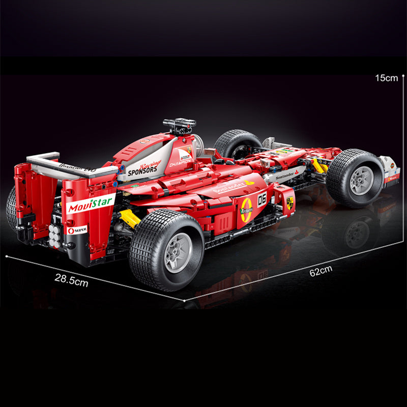 TAIGAOLE T5006 MOC Technic Formula F1 car Red 1:8 Building Blocks static version model 1698pcs Ship From China