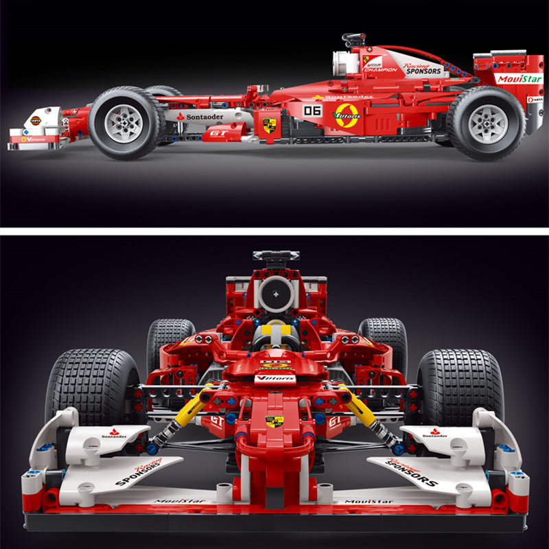 TAIGAOLE T5006 MOC Technic Formula F1 car Red 1:8 Building Blocks static version model 1698pcs Ship From China