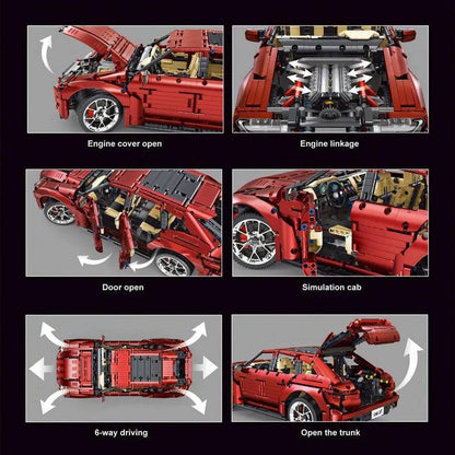 TAIGAOLE T5024B Technic Moc Red Super Car DBX 1:8 Dynamic version with 3145pcs Bricks Toys From China.