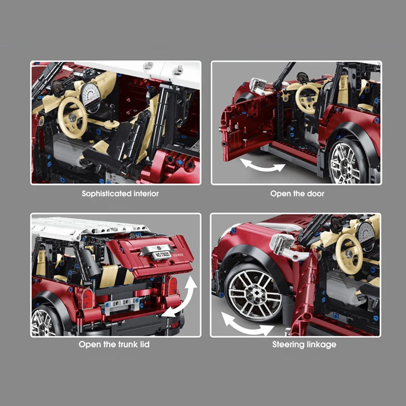 TAIGAOLE T5025 Moc Technic 1:10 Bao ma MINI  Car Building Blocks Dynamic Version 2292pcs Bricks Toys From China Delivery.