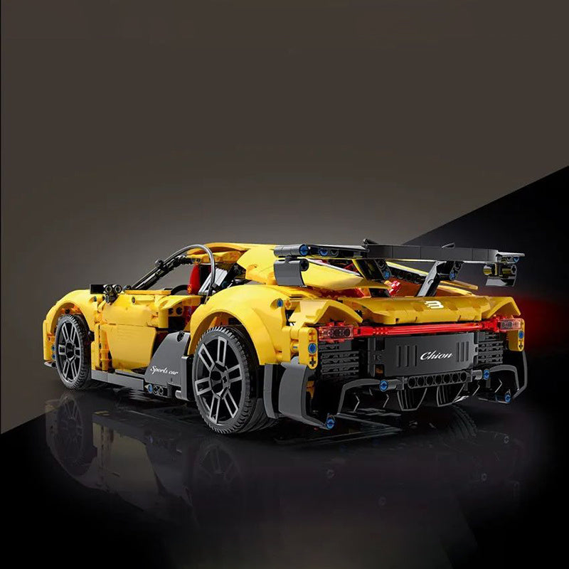 TAIGAOLE T5027B Technic Motor 1:10 Yellow Bugatti Sports Car Building Blocks 2003pcs Bricks Toys From China Delivery.