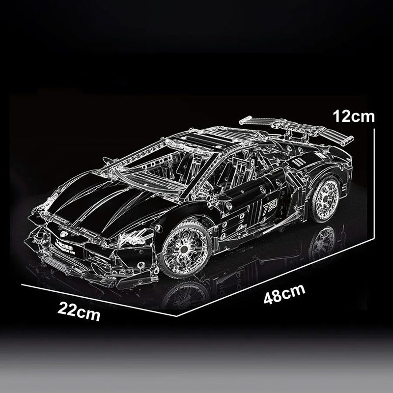 TAIGAOLE T5028 Technic Motor 1:10 Green Sports Car Building Blocks 2209pcs Bricks Toys from China Delivery.