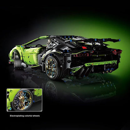 TAIGAOLE T5028 Technic Motor 1:10 Green Sports Car Building Blocks 2209pcs Bricks Toys from China Delivery.