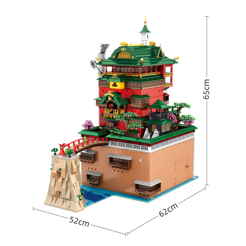 TAIGE 55121 Spirited Away Oil House Street View Architecture Building Blocks 6786pcs Bricks From China Delivery.