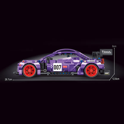 TaiGaoLe T3025 Moc Building blocks Technical Super Racing Car Model 595pcs bricks toys without Motor ship from China