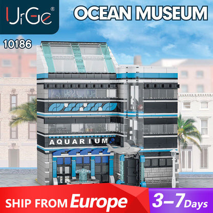 URGE 10186 Modular Buildings Aquarium Building Blocks 2234pcs Bricks Toys From Europe 3-7 Days Delivery