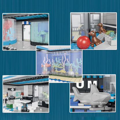 URGE 10186 Modular Buildings Aquarium Building Blocks 2234pcs Bricks Toys From USA 3-7 Days Delivery.