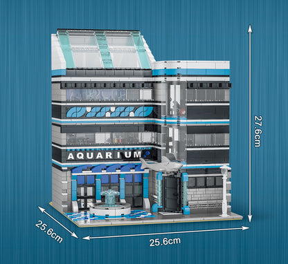 URGE 10186 Modular Buildings City Street Ocean Museum Building Blocks Toys Sets 2249pcs Bricks From China