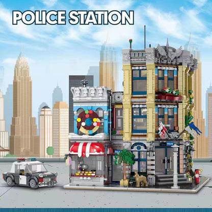 URGE 10199 City Street Brick Town 'Police Station’ building blocks 2967pcs bricks Toys For Gift from China