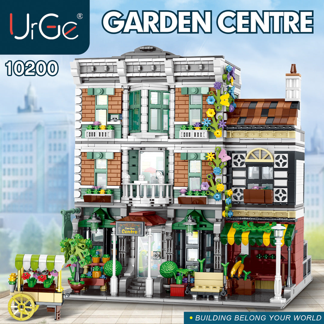 URGE 10200 City Street Modular Garden Centre Building Blocks 2716pcs Bricks Toys For Gift From China