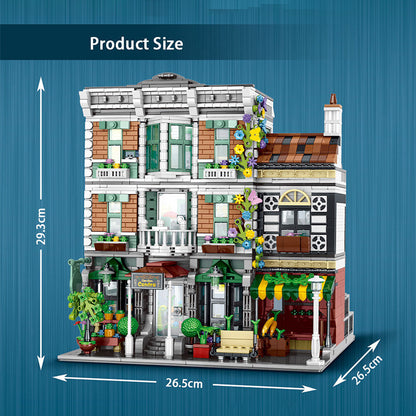 URGE 10200 Modular Buildings BRICKS & BLOOMS - Modular Garden Centre Building Blocks 2716pcs Bricks Toys From Europe 3-7 Days Delivery