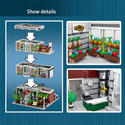 URGE 10200 Modular Buildings BRICKS & BLOOMS - Modular Garden Centre Building Blocks 2716pcs Bricks Toys From Europe 3-7 Days Delivery