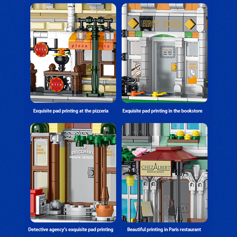 URGE 20104 Detective Agency MOC City Street building blocks 1178pcs bricks toys from China.