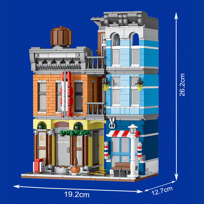 URGE 20104 Detective Agency MOC City Street building blocks 1178pcs bricks toys from China.