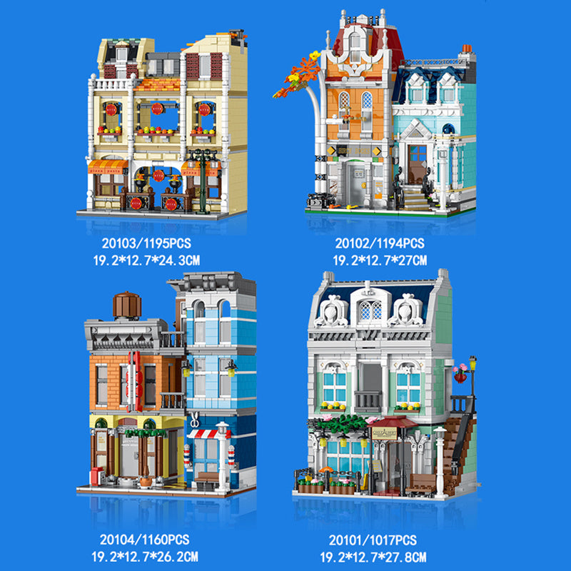 URGE 20104 Detective Agency MOC City Street building blocks 1178pcs bricks toys from China.