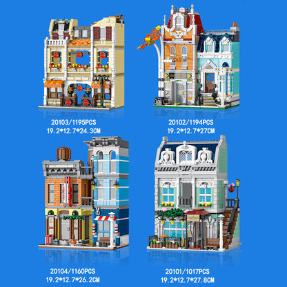 URGE 20104 Detective Agency MOC City Street building blocks 1178pcs bricks toys from China.