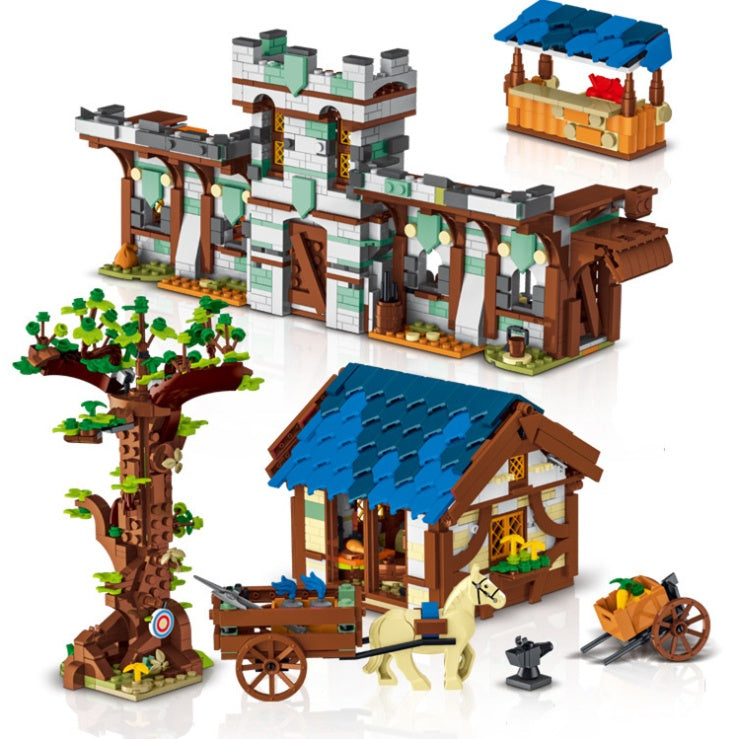 URGE 50101 Medievaltown Market Building Blocks 1724pcs Bricks Toys From China