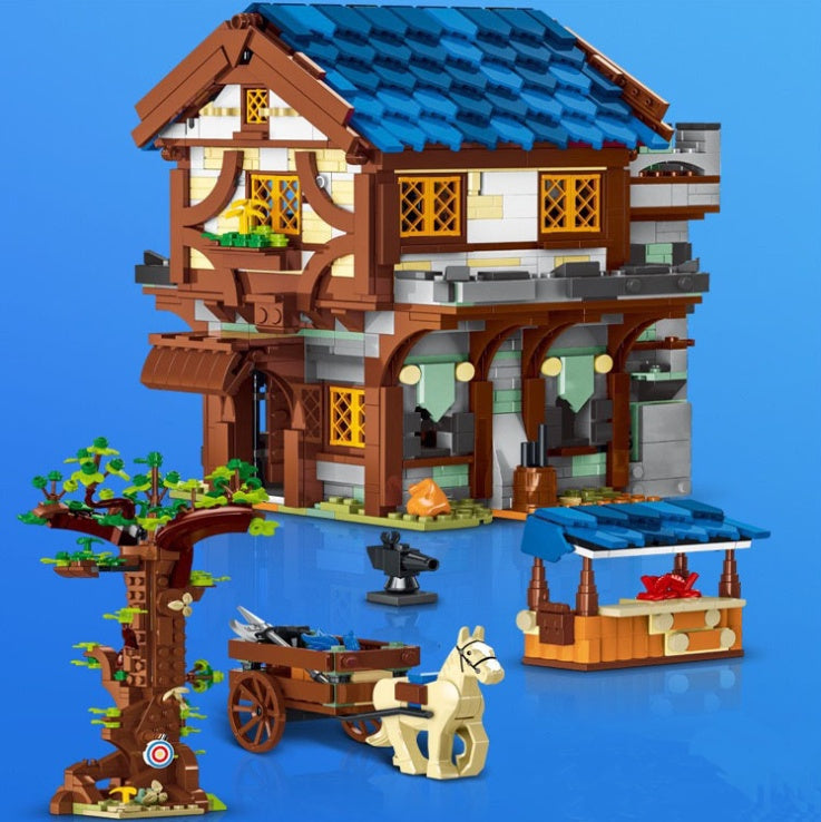 URGE 50101 Medievaltown Market Building Blocks 1724pcs Bricks Toys From China