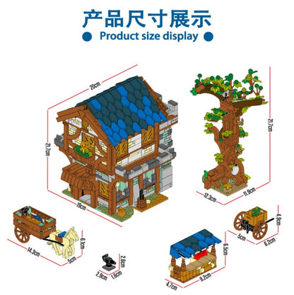 URGE 50101 Medievaltown Market Building Blocks 1724pcs Bricks Toys From China