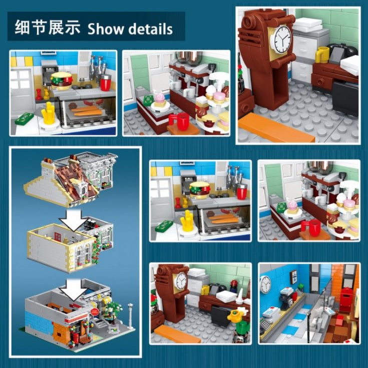 URGE 10198 MOC Creator Street View Series Post Office Building Model Children's Puzzle Assembled Building Blocks 3716pcs Bricks From China
