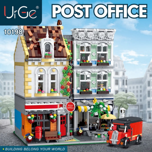 URGE 10198 MOC Creator Street View Series Post Office Building Model Children's Puzzle Assembled Building Blocks 3716pcs Bricks From China