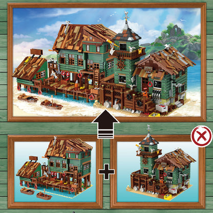 URGE 30102 Street View Series Captain's Wharf  Building Block Model 2745pcs Bricks Collection DIY Toy Gift for Children from China