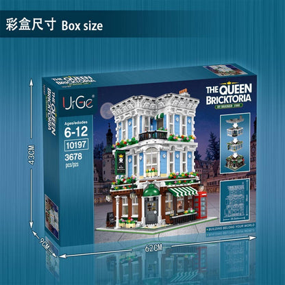 URGE UG-10197 Commercial City Street View The Queen Bricktoria Building Blocks 3678pcs Bricks Model Toy From China