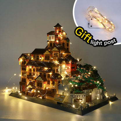 WANGE 7213 Chongqing Hongyadong Large Buildings blocks 1720pcs Bricks Creator Expert From China Delivery.