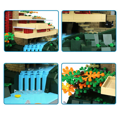 WANGNGE 5232 Moc Creator Expert Buildings Fallingwater Building Blocks 1220PCS Bricks Toys Gift From China.