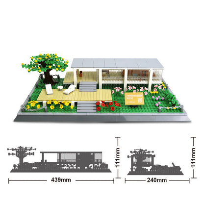 WANGNGE 5233 Moc Creator Expert Buildings Farnsworth House Building Blocks 661pcs Bricks Toys from China.