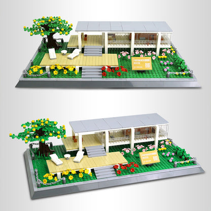 WANGNGE 5233 Moc Creator Expert Buildings Farnsworth House Building Blocks 661pcs Bricks Toys from China.